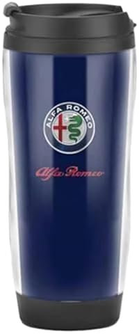 HJHYYHG Auto Bottiglia Termica, per Alfa Romeo Giulietta Brera Spider Stelvio 166 147 156 159 4C Acciaio Inox Borracce Senza PerditeBorraccia Palestra Durevole e Facile da Pulire