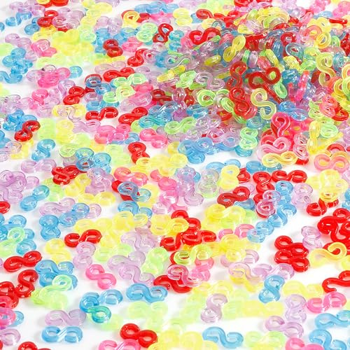 Loom Bänder Verschlüsse,Loom Bänder Zubehör,Loom Zubehör,Bunte 1000Stück,Gummiarmbänder Selber Machen,Loom Armbänder,Bracelet Clasps And Closures,Rubber Loom Band,Loops Gummis,Loom Gummis,Rubber Loops