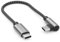 deleyCON 0,15m Cable USB C 1x Ángulo de 90° PD3.0 (60W Carga Rápida) Cable de Carga Corto 15cm - C a C - para iPhone 16 15 Pro Max Samsung S25 S24 S23 Pixel iPad Pro MacBook Air Tablets Switch PS5