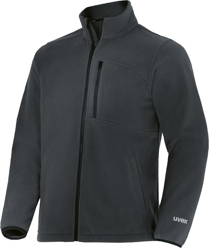 Uvex suXXeed Craft Fleecejacke - Herren Arbeitsjacke mit warmen Microfleece - Stehkragen & Reißverschluss