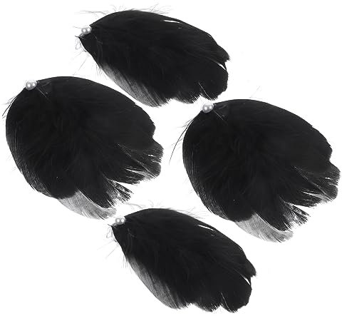 BELLIFFY 4pcs Pinces Cheveux Plume Épingles Cheveux Mariée Mariage Bal Anniversaire