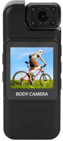 Annadue Body Cam 4K, 1,54 Zoll Body Kameras mit Audio- und Videoaufzeichnung, Tragbare Camcorder Action Kamera mit Clip, 1000 mAh