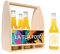 Creative Deco Cantinetta Portabottiglie Personalizzata | 24 x 16 x 30 cm | Cassa in Legno per 6 Birre o Vino, Regalo Personalizzato con Incisione Foto | Porta Bottiglie Artigianale Regalo Uomo