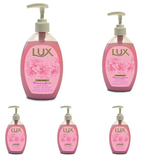 Lux Professional Handseife - Hautfreundliche Handpflege, Pumpflasche für eine schonende und hygienische Reinigung der Hände, 500ml (Packung mit 5)