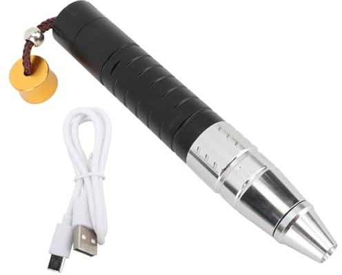 Phefop Rechargeable Jade Appraisal Flashlight, Professional 3 in 1 LED 365nm Flashlight with Tail Switch for Antique Beeswax Banknotes