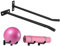 zwxqe Ballhalter-Wandhalterung, 2 x Gymnastikball-Halter, Wandhalterung, Fitness-Ausrüstung, Organizer, Sport-Studio-Regale für Damen und Herren, Sportliebhaber