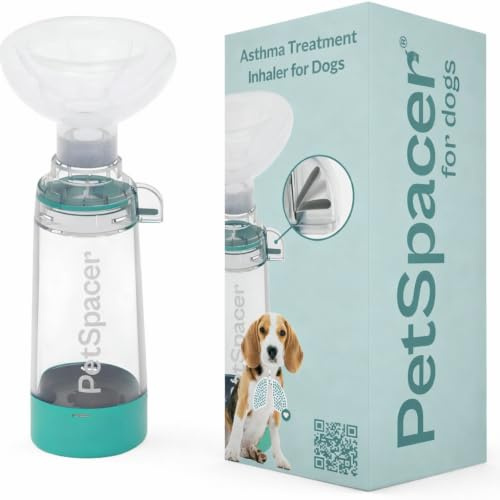 Inhalateur Pour Chiens + Masque Inhalation M et L | Inhalateur Nasal Buccal | Sans DEHP ; inhalateur portable à compatibilité universelle ; facile à nettoyer et démonter.