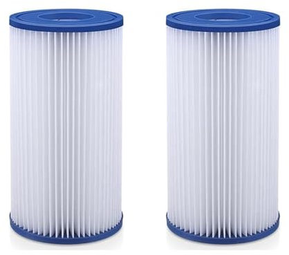 SUDS-ONLINE 2 x Swimming Pool Pump Filter Cartridge Replacement Compatible For Bestway 3 & Intex Type A Or C Water Filters
