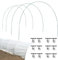 Túnel de Invernadero - Estructura de Invernadero Ajustable | Estructura Curvada Estacas Flexibles Protección contra Aves y Granizo para Hortalizas y Fresas
