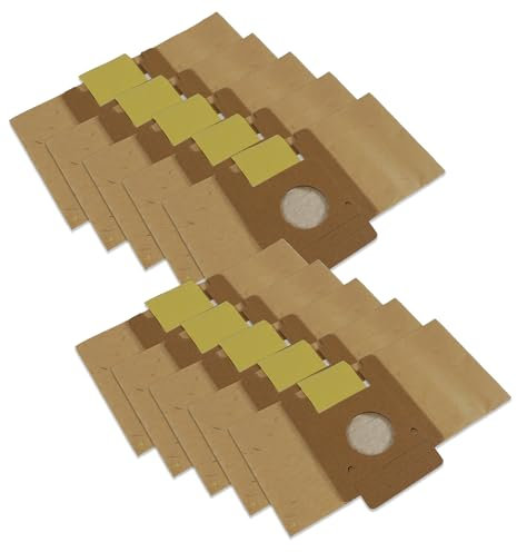 Lot de 10 Sacs aspirateur Papier compatibles avec Moulinex Powerpack, BQ1, BQ2, BQ3, Effimax, DJ1, DJ5