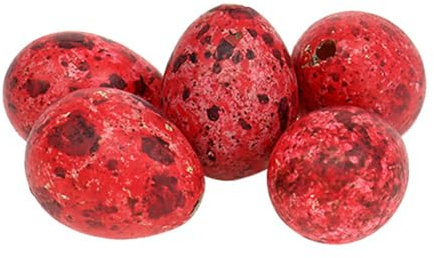 Viana Rote Wachteleier 3cm, Ostereier Deko, 50 Stück