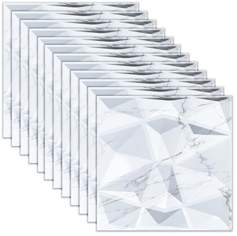 3D Wandpaneele 3D Paneele PVC Platte 3D Wandpaneele 3D Wall Panels Fassadenverkleidung Deckenplatten Gaming Wall Panels Paneele Tapete für Wohnzimmer, Schlafzimmer 12 Stück