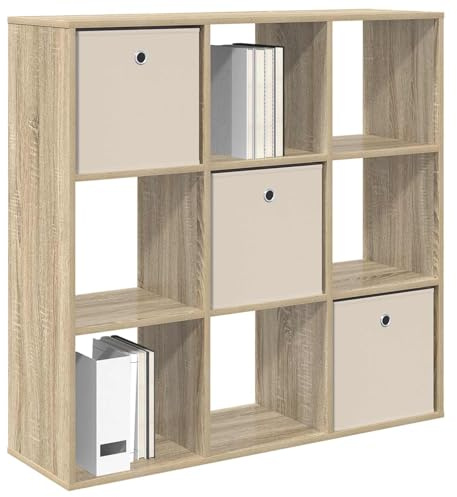 vidaXL Sideboard Sonoma-Eiche 102 x 31 x 99,5 cm