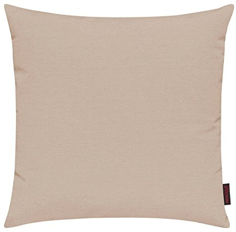 Fino Kissenhülle ca. 50 x 50 cm hochwertig & knitterarm Farbe (71 Beige) 1 Stück