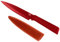 KUHN RIKON COLORI+ Allzweckmesser gerade Klinge mit Klingenschutz, antihaftbeschichtet, Edelstahl, 23 cm, rot