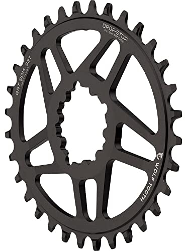 Wolf Tooth Monoplato Oval GXP Negro 34 Dientes