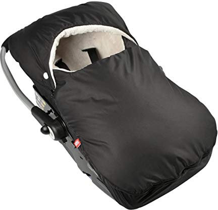 Red Castle Baby-Fußsack für Autositz, kompatibel mit Gruppe 0, anpassbar je nach Jahreszeit, winddicht, atmungsaktiv, wasserdicht, Hight Protect, Schwarz, 0-12 Monate