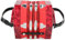 Eujgoov Concertina Akkordeon, 20-Tasten Concertina Akkordeon, Tragbarer Profi für Erwachsene Musikinstrumentenzubehör(rot)