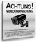 Achtung Videoüberwachung Schild DSGVO UV Druck 12 x 12cm - 3mm Aluverbund - Made in Germany - Art.Nr. 2143