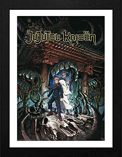 GB EYE - JUJUTSU KAISEN Gerahmtes Poster Itadori & Sukuna