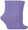 Sock Snob - 6 Pairs Kids Boys Girls Unisex Mid Calf Solid Color Casual Cotton Dress Socks (12-3 UK, Lilac)