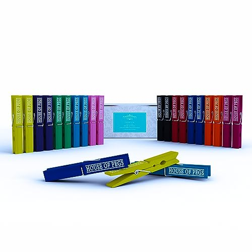 Lot de 100 pinces à linge en bois de bouleau extra longues de 10 cm pour arts, artisanat, présentoirs à suspendre, emballages cadeaux, projets de bricolage et décoration | Clips solides et respectueux