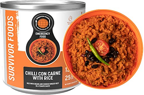 Chilli Con Carne with Rice (Survivor Foods Range)