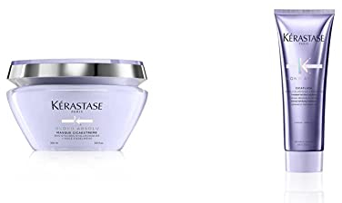 Kérastase | Haarspülung für trockenes und blondiertes Haar, 250 ml & Kérastase | Haarmaske für trockenes und blondiertes Haar, Anti-Haarbruch und Anti-Spliss, Mit Hyaluronsäure, 200 ml