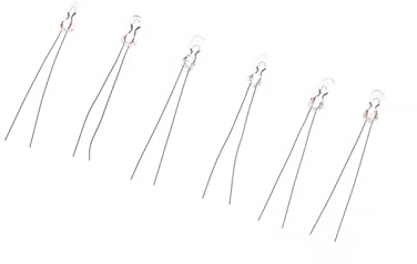 MZUHI YFlifangting 20pcs Lampadina Lampadina al Neon Micro Lampadina filamento a incandescenza 3mm 6V 12V 24V lampadine (Color : 24V)