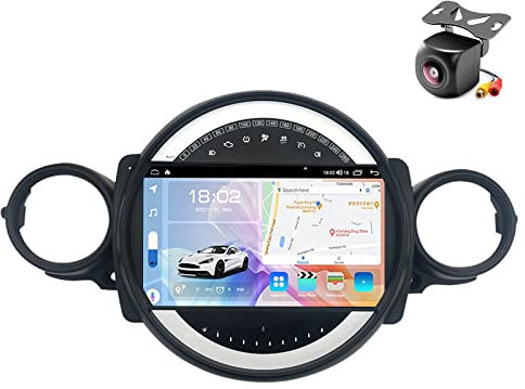 Android 12.0 Autoradio per BMW MINI COOPER R56 R60 2007-2014 2 DIN Stereo Car Tablet Pollici Schermo MP5 Lettore Multimediale Receiver GPS Traker con 4G WiFi DSP SWC Car-play (M200S 8core 2+32G)