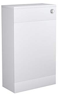 NRG 500mm White Back to Wall Toilet Unit with Concealed Cistern Flat Pack | Bathroom Furniture, Modern