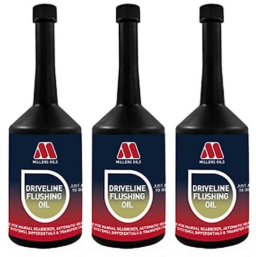 Millers Oils Driveline Flushing Oil, transmission oil additive, 500ml X3