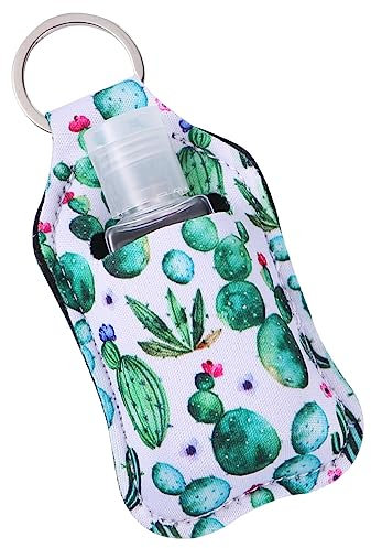 Zerodeko 3juego Botellas Funda De Llave De Cactus Botellas Reutilizables Portátiles Para Jabón Loción y Líquidos