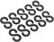 Sealey Plastic Chain S-Hook - Pack of 10 - BSH10
