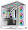 GOPIE ATX PC case, no Fan Included X07 Full Tower Gaming Computer Chassis with 270° Panoramic Tempered Glass, Gaming Desktop pc Hosting case Compatible with 360mm RAD -Support ATX/MATX Mobo