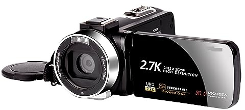 DELURA Tragbarer 16-Fach-Zoom-Camcorder for Den Heimgebrauch, 1080P, Digitaler Vlog-Videorecorder, Außenkameras for Die Fotografie, Webcam HD Kamera (Color : 2, Size : 128G SD Card)