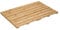 Relaxdays Bambus Badematte, 60 x 40 cm, rutschfeste Duschmatte, Dusche, Sauna, Indoor & Outdoor, Baderost faltbar, Natur