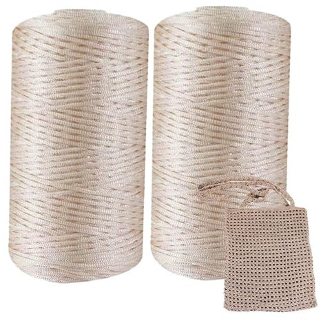 De Crochet, De Ganchillo, 2 Piezas De Fino De Seda De Hielo, De Lino De Hielo, Sombrero para El Sol De Verano, Bolso De Ganchillo Tejido A Mano, Cojín De De Ganchillo