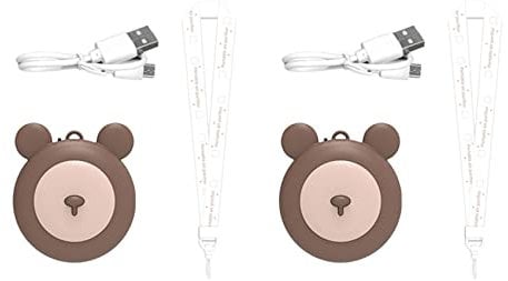 Zunedhys 2X USB PersöNliche Tragbare Luft Reiniger Hals Kette, Tragbare Mini Luft Reiniger, GeräUscharm,