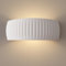 Clevich LED Wandleuchte Innen 6W 30cm Up and Down Wandleuchte Gips Dekoration, Moderne Wandlampe Warmweiß 3000k Wandleuchten für Wohnzimmer, Schlafzimmer, Korridor, Treppenhau [Energieklasse D]
