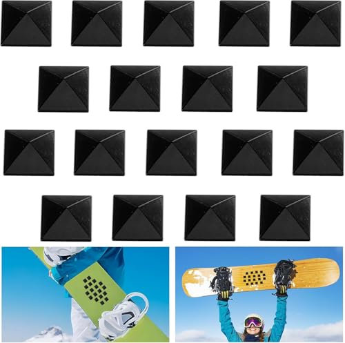 GIONAR 18 Stück Snowboard Stomp Pad - Snowboard Anti-Rutsch-Pad - Selbstklebendes Ski Snowboard Stomp Pad Bietet Zusätzlichen Griff beim Snowboarden für Herren Damen