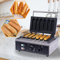 Mermajestic 6 in 1 Kommerzieller Waffeleisen 1500W, Edelstahl-Körper Waffeleisen Sandwichtoaster Kontaktgrill, Einstellbare Temperatur und Zeit, Antihaftbeschichtung, Doppelte Heizplatte, Anzeigelampe