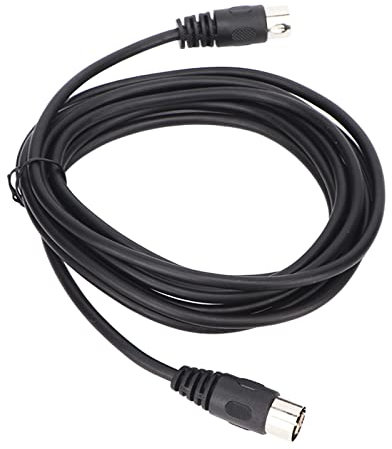 Yosoo Cavo DIN Grande a 6 Pin, Prolunga per Collegamento Segnale Maschio-Maschio per Dispositivi Digitali, Plug and Play con Materiale in PVC, Cavo con Spina DIN Maschio a 6 Pin (3