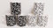 Rainbow Decors Venetian Black & White Mugs Bone China Large Balmoral 14fl oz 400 ml Swirl & Leaves Cups Hand Decorated in UK