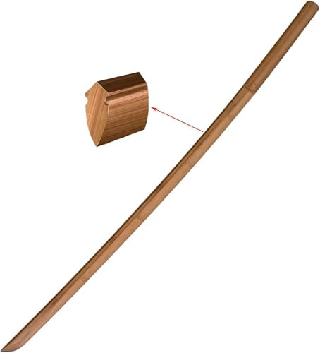 STUYKDIA Kendo Training Bokken, Katana de bambú Natural, Espadas samuráis japonesas Hechas a Mano para decoración de Regalos, Comic con Cosplay-103CM