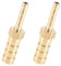 2 Pcs Straight Brass Barb Fitting Reducer, Hose ID 8mm to 6mm Reducer Connector