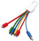 Heidouse 2Pcs Keychain Charging Cable, 6-in-1 Colorful Universal Charging Cable Unique Keychains, Compact and Portable Item for Backpack Keys Phone Decor