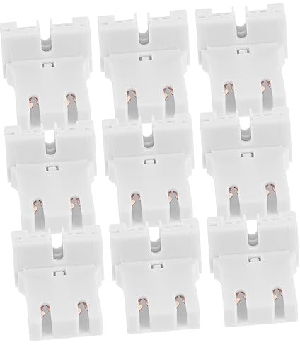 CLISPEED 10stücke Leuchtstofflampenfassung Mit Lampenfassungssockel Für Zuhause Hitzebeständig Und Installieren