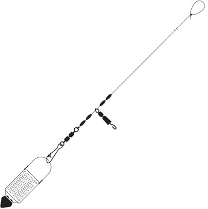NYTRO Feederlink Helicopter Qty 2 | Ready Rig for Feeder Fishing | Just Add a Feeder and Hooklink | Adjustable Length | Code 2210003