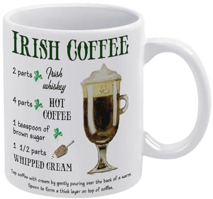 Coffee Mug Irish Coffee Mug St. Patricks Day Mug Funny Coffee Mug,Man Cave Prints,The Best Gift for Colleagues, Parents, and Grandparents, 110z Men and Women